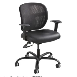 24/7 Big and Tall Mesh Back Ergonomic Task Chair with Arms-500 lb capacity