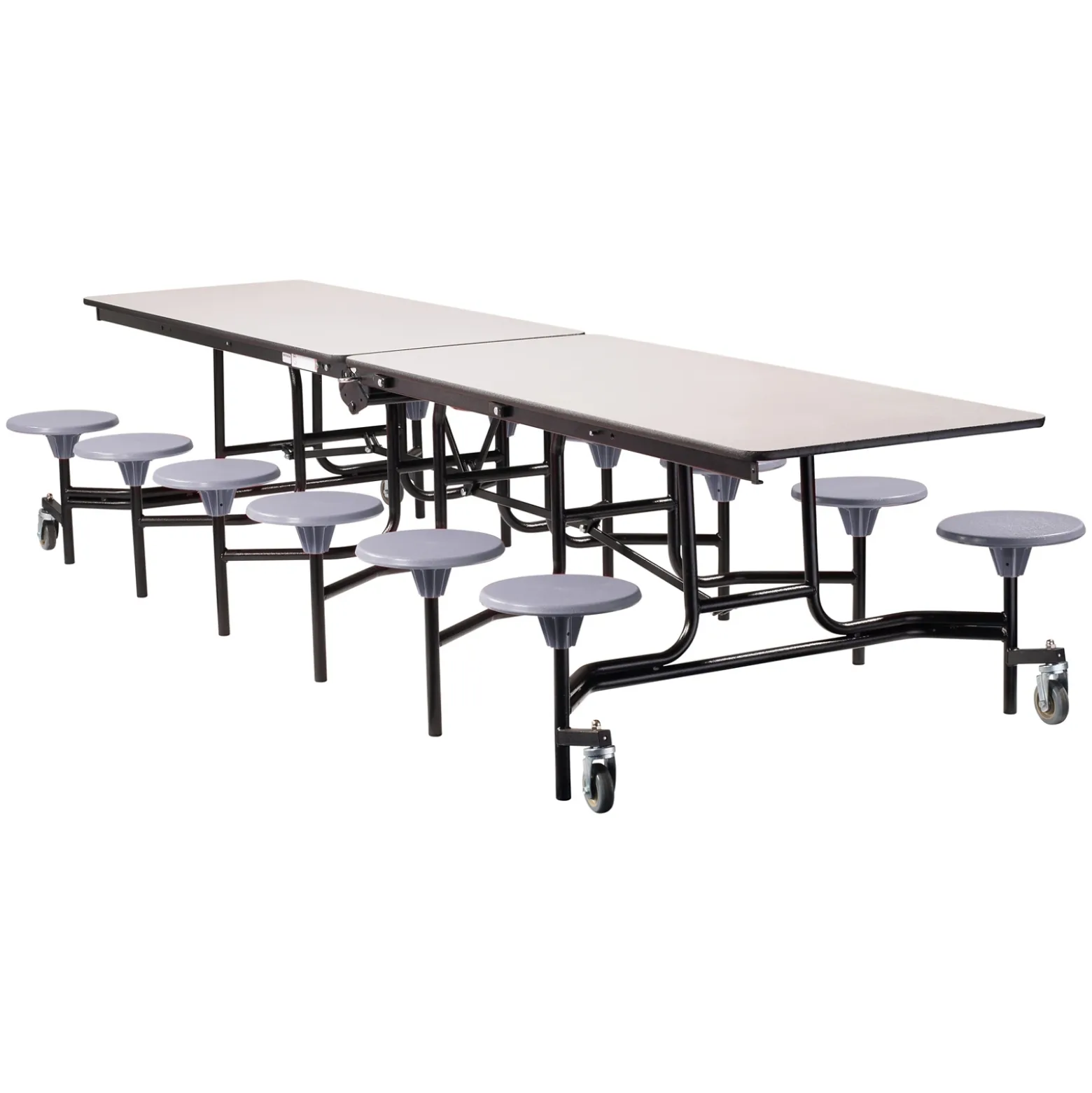 12' Cafeteria Table with 12 Stools - 30"W x 145"D