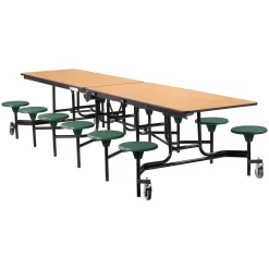 12' Cafeteria Table with 12 Stools - 30