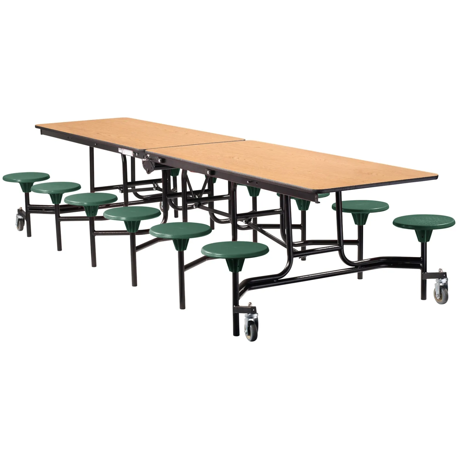 12' Cafeteria Table with 12 Stools - 30"W x 145"D