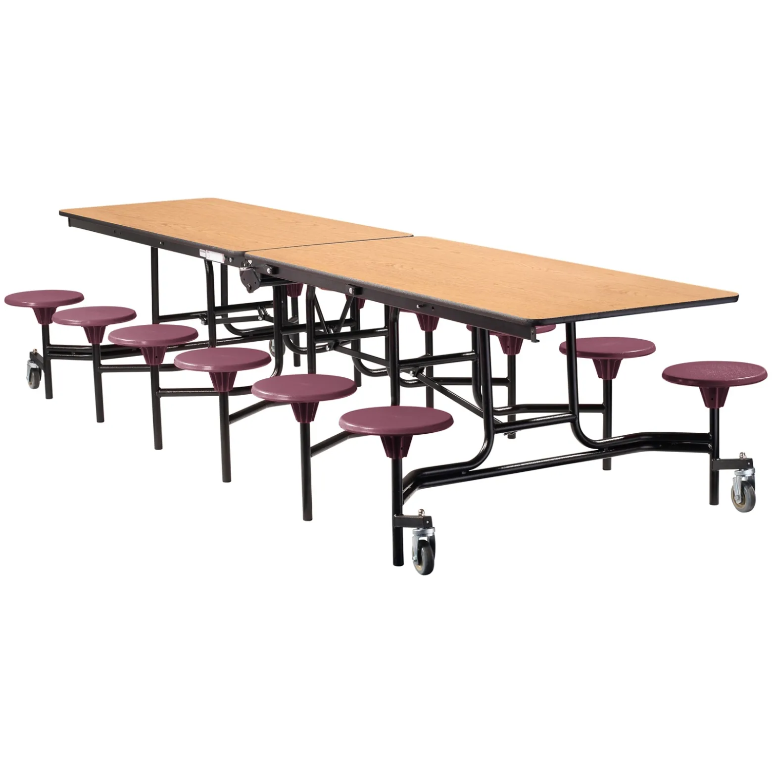 12' Cafeteria Table with 12 Stools - 30"W x 145"D