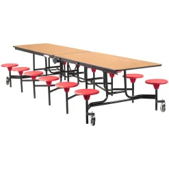 12' Cafeteria Table with 12 Stools - 30
