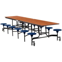 12' Cafeteria Table with 12 Stools - 30