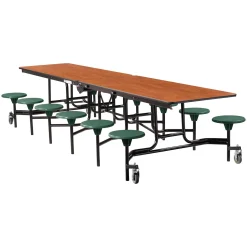 12' Cafeteria Table with 12 Stools - 30