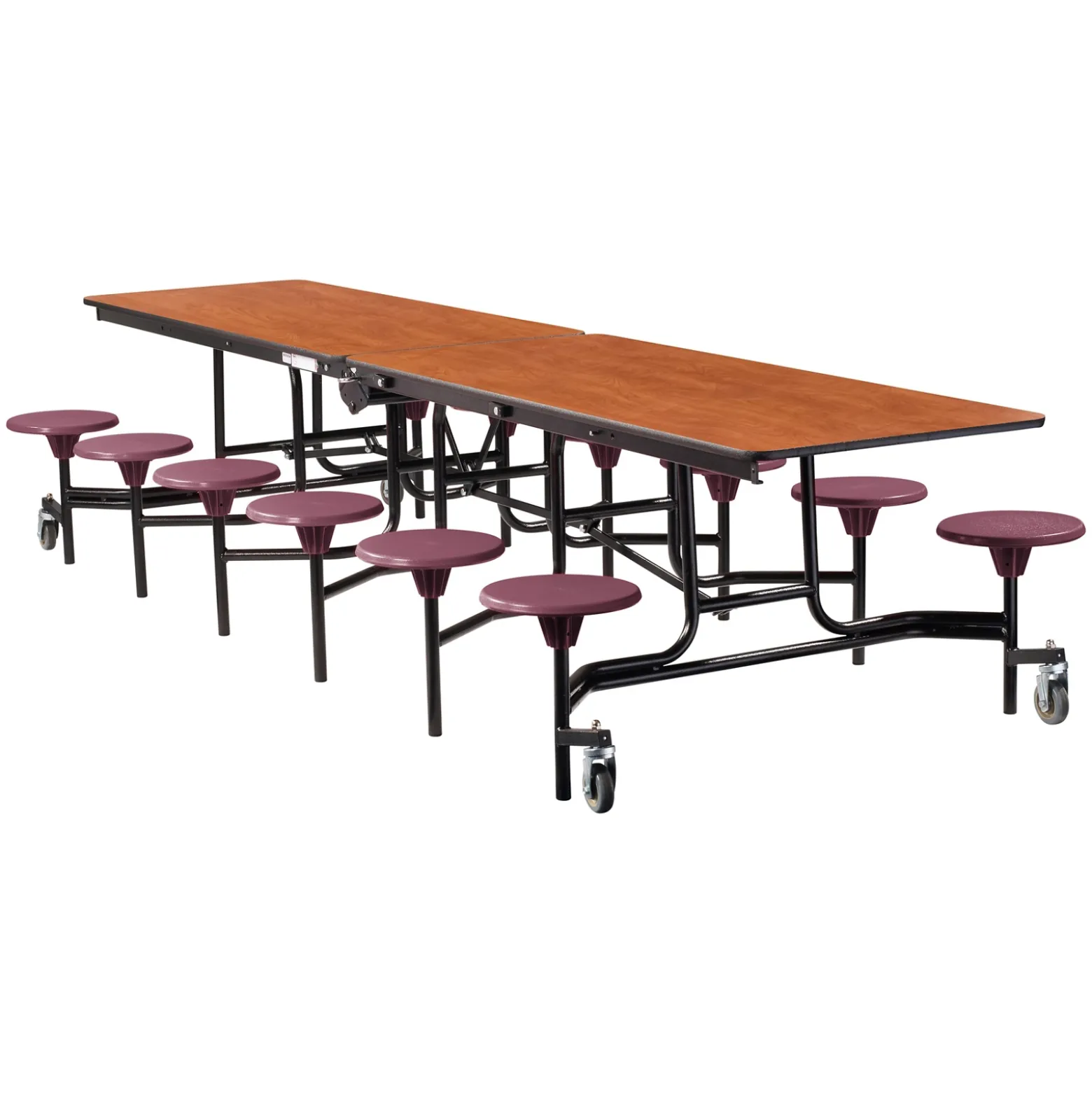 12' Cafeteria Table with 12 Stools - 30"W x 145"D