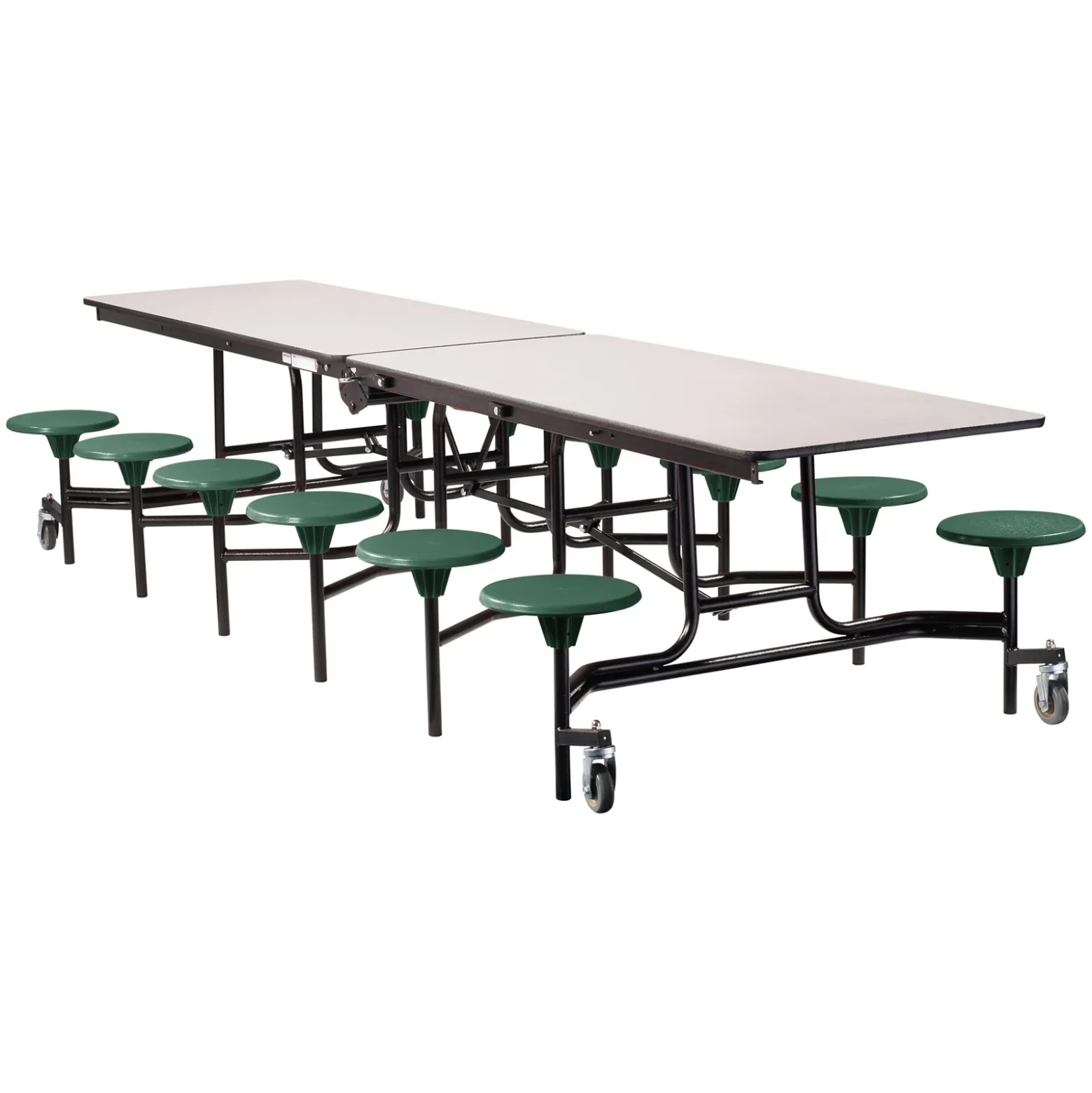12' Cafeteria Table with 12 Stools - 30"W x 145"D