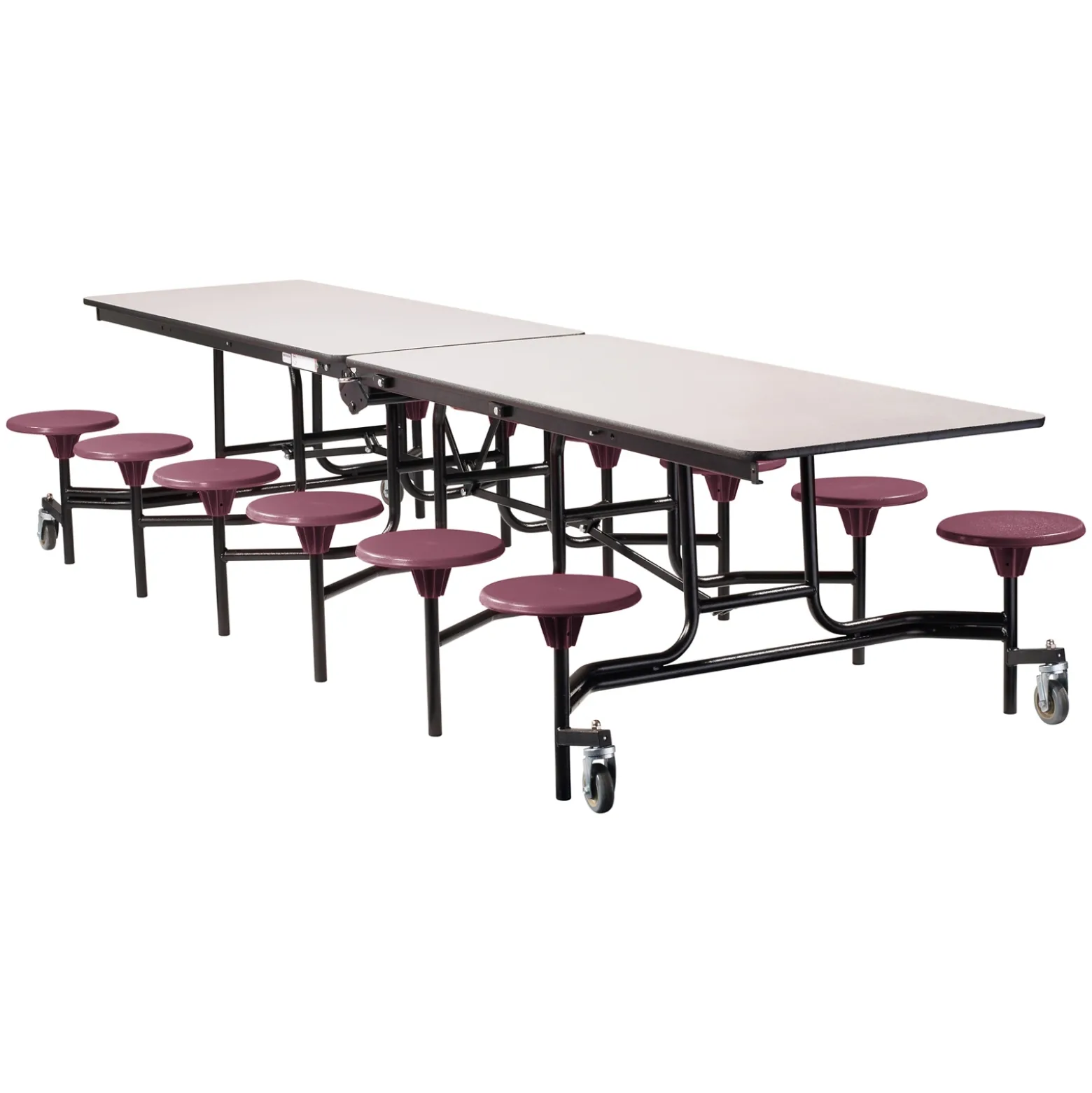 12' Cafeteria Table with 12 Stools - 30"W x 145"D