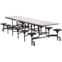 12' Cafeteria Table with 12 Stools - 30