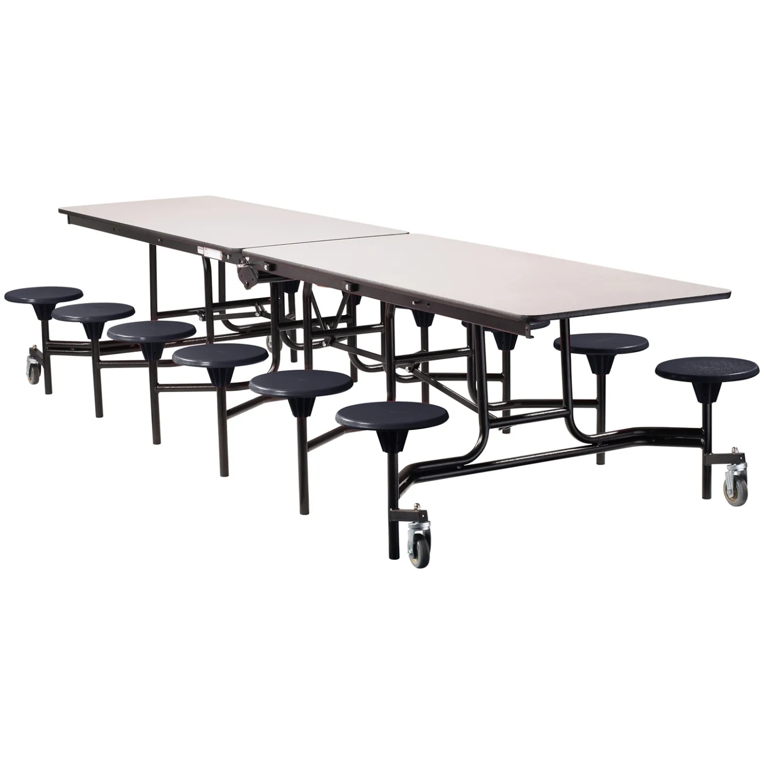 12' Cafeteria Table with 12 Stools - 30"W x 145"D
