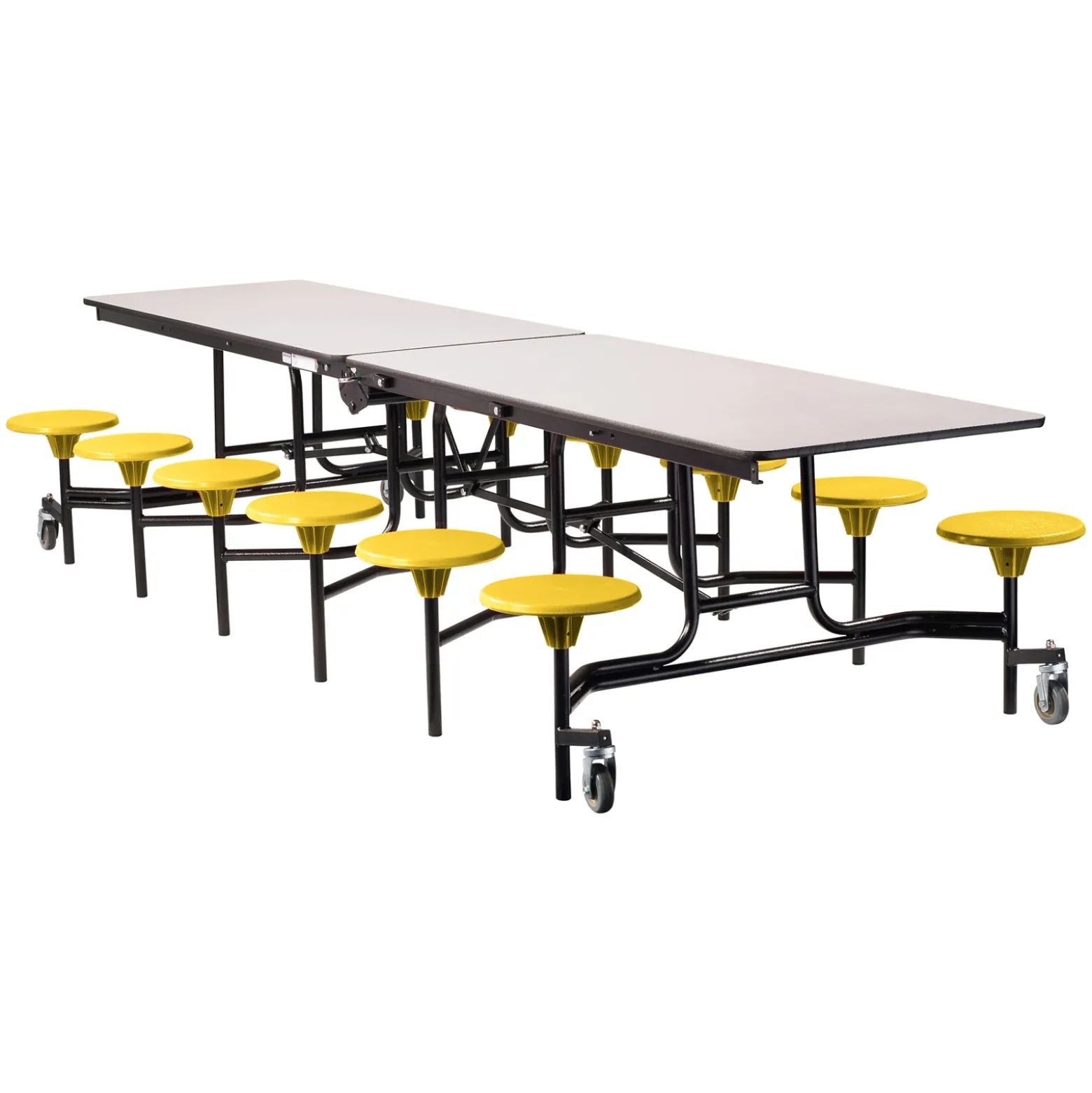 12' Cafeteria Table with 12 Stools - 30"W x 145"D