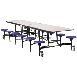 12' Cafeteria Table with 12 Stools - 30