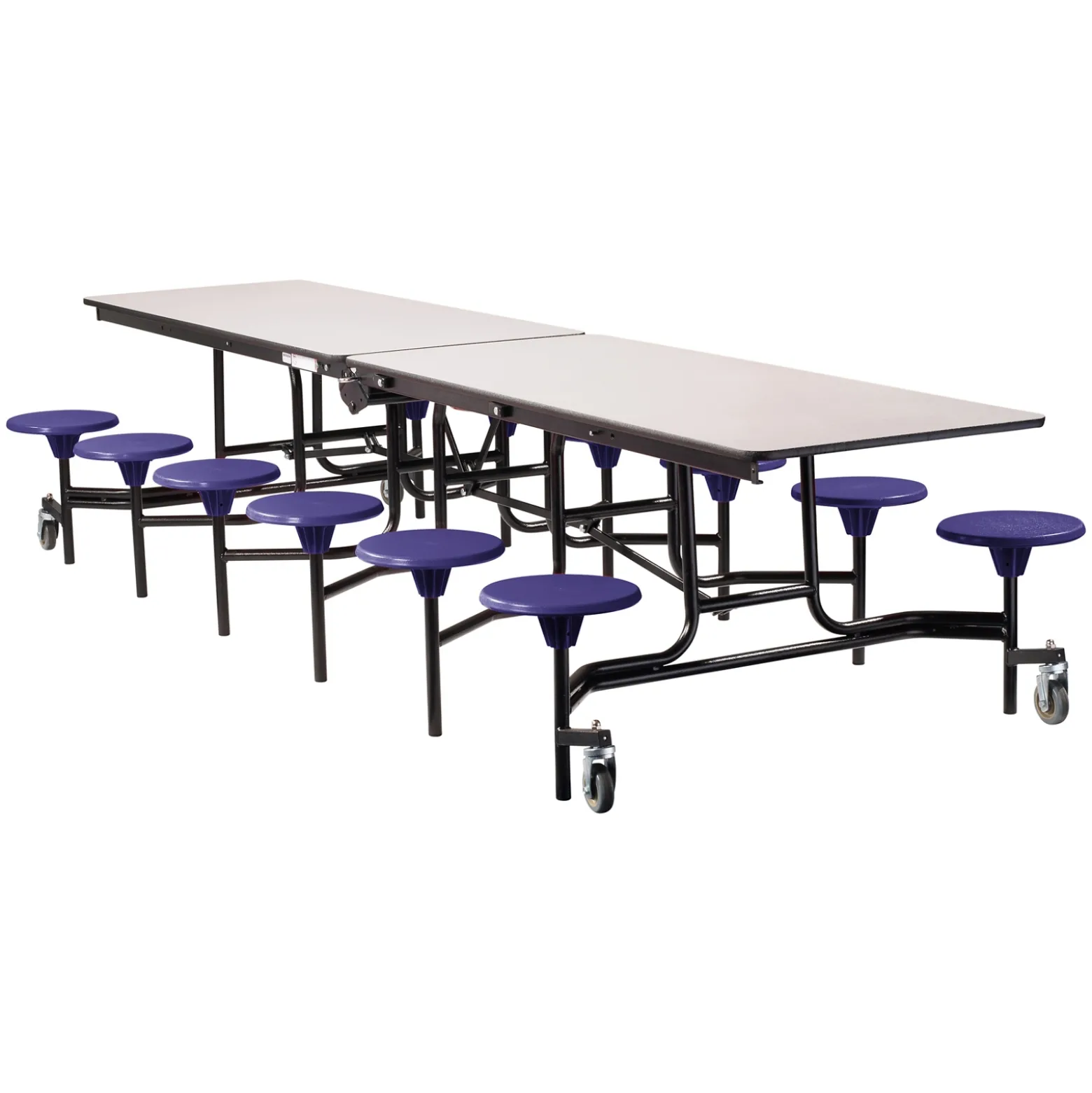 12' Cafeteria Table with 12 Stools - 30"W x 145"D