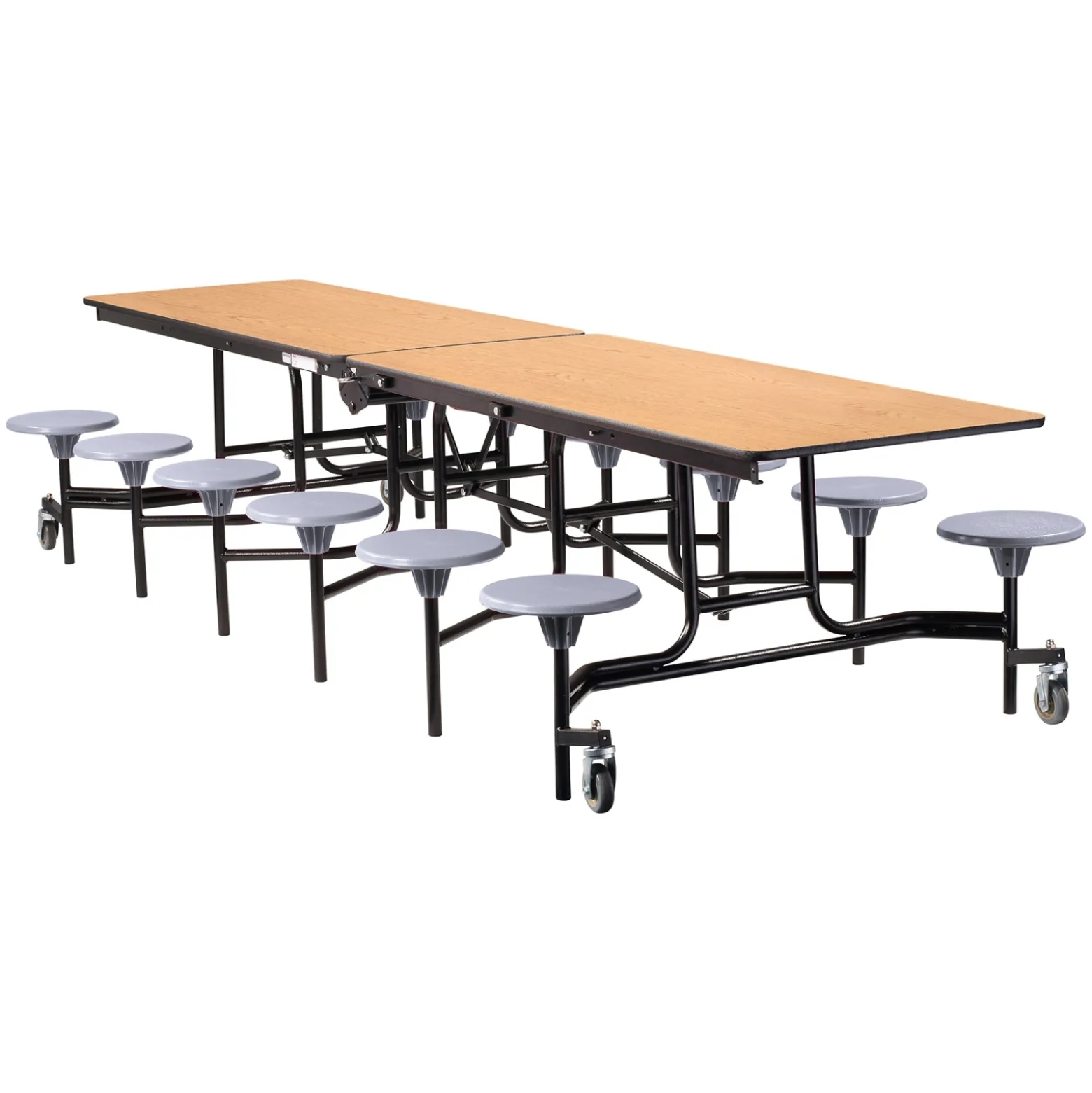 12' Cafeteria Table with 12 Stools - 30"W x 145"D