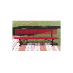 6 ft Custom Logo Outdoor Bench