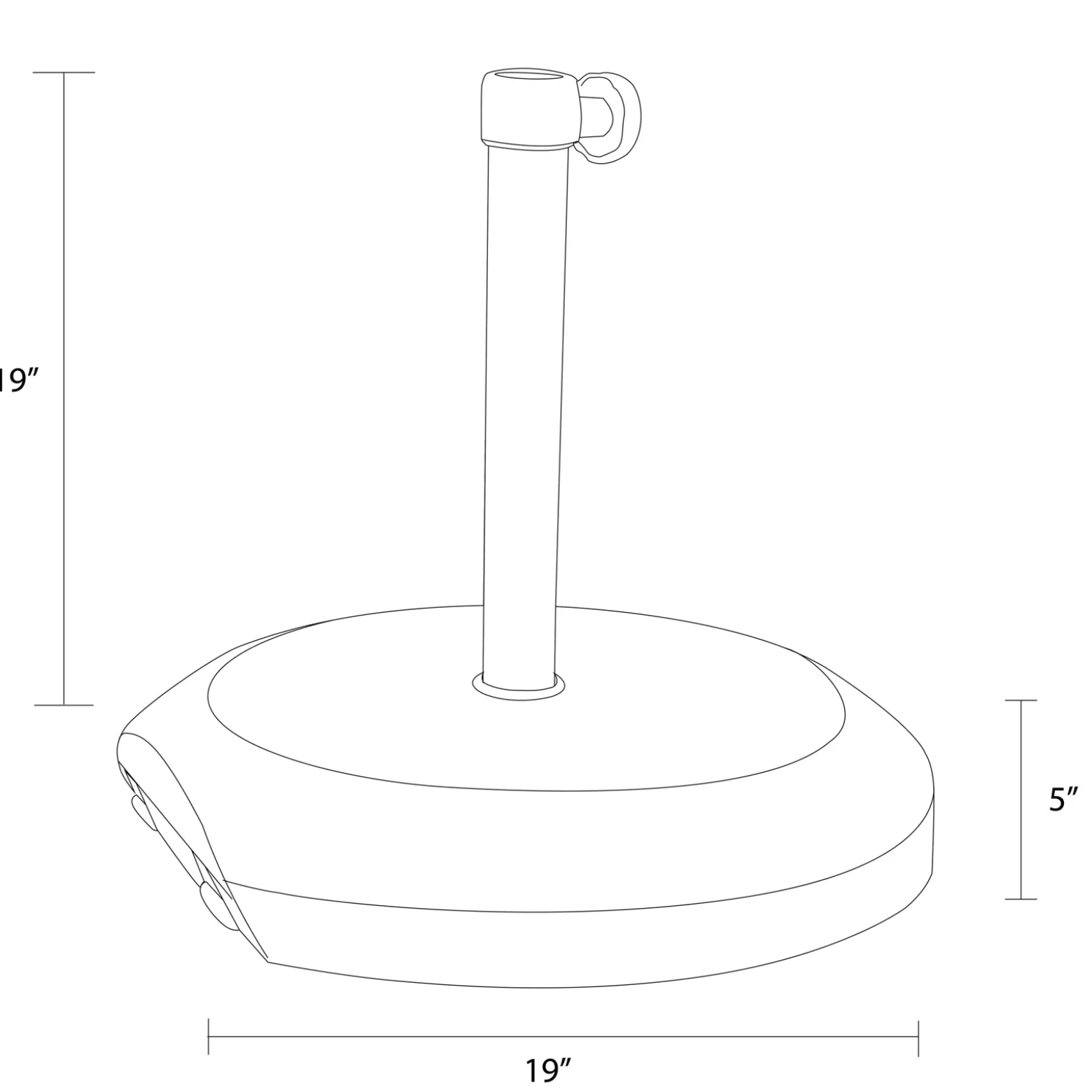 75 lb Umbrella Base