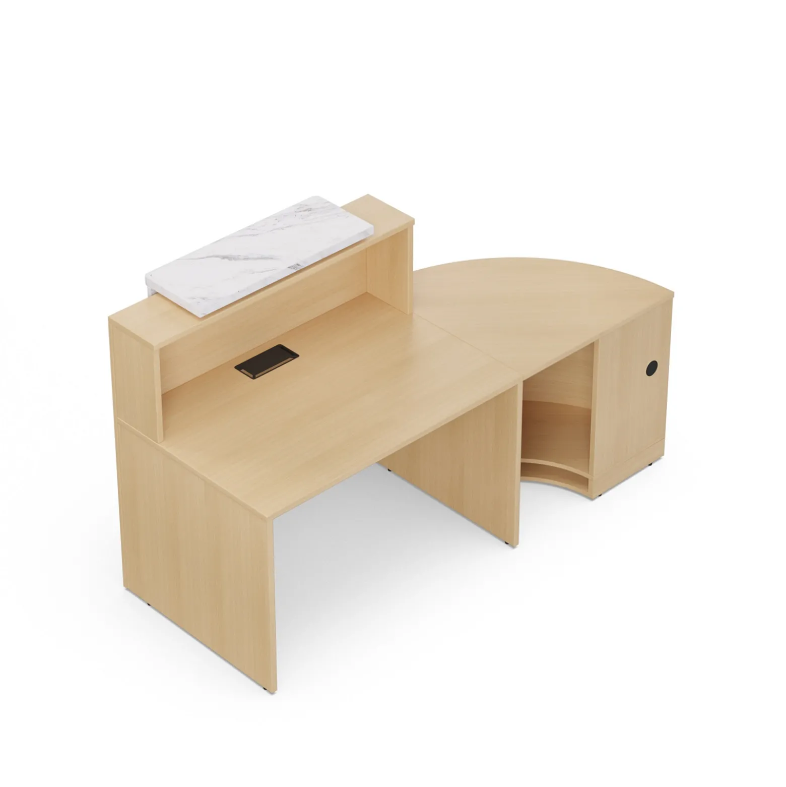 47" Reception Desk w/ Curve