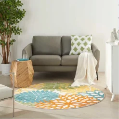 4' Round Area Rug