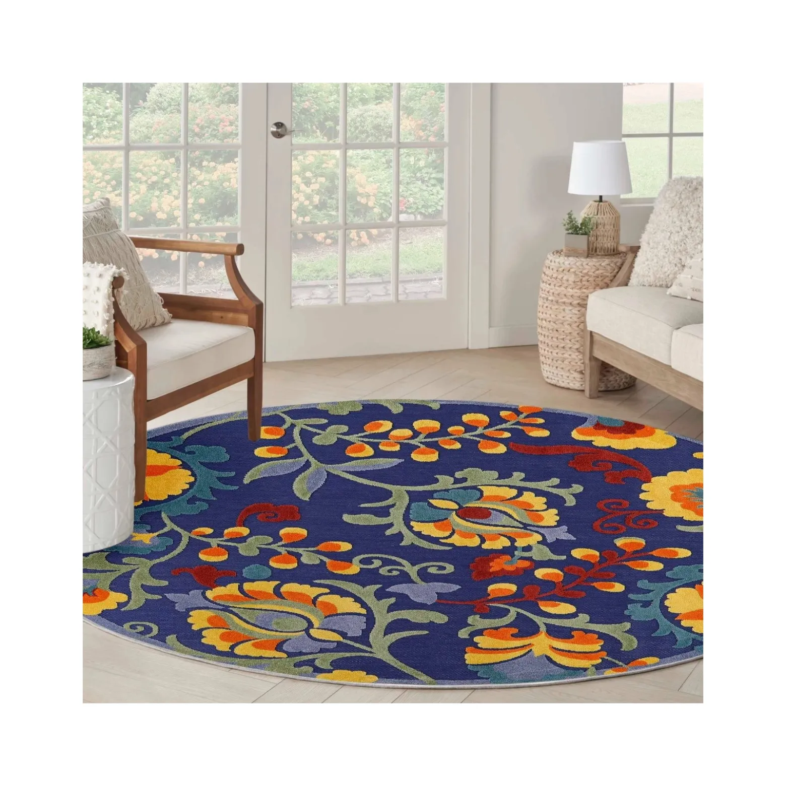 7'10" Round Area Rug