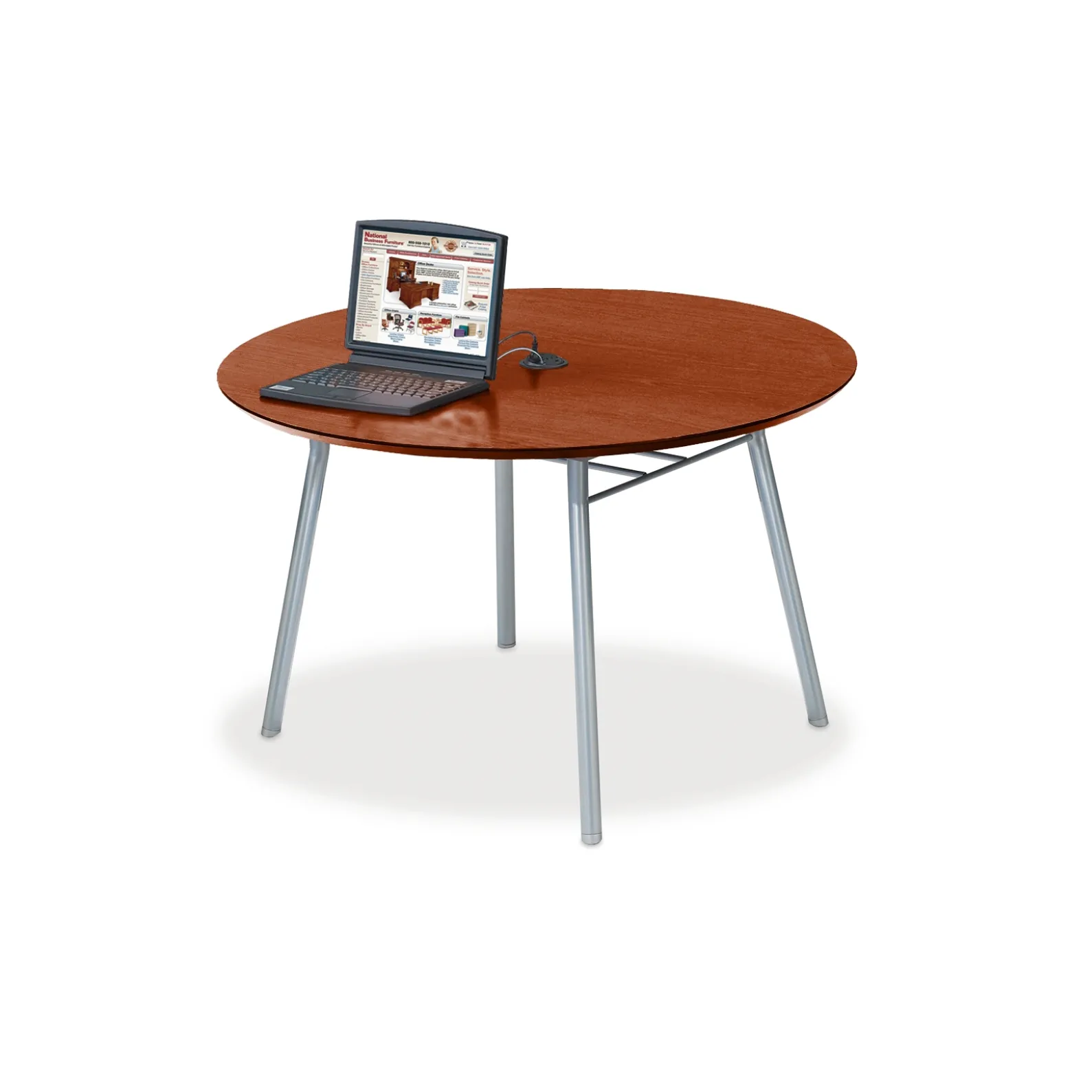 48" Round Conference Table with Data Port