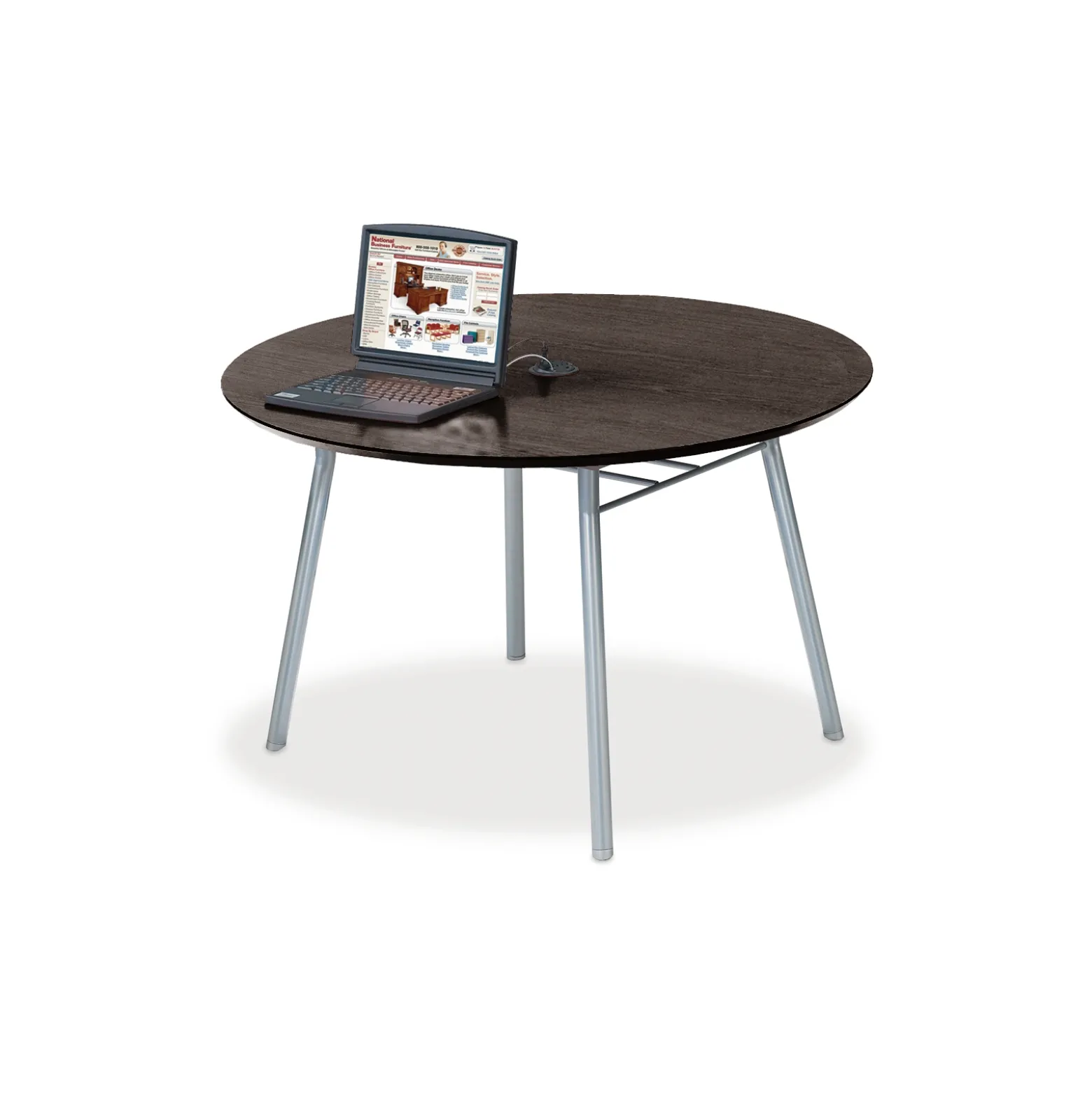 48" Round Conference Table with Data Port