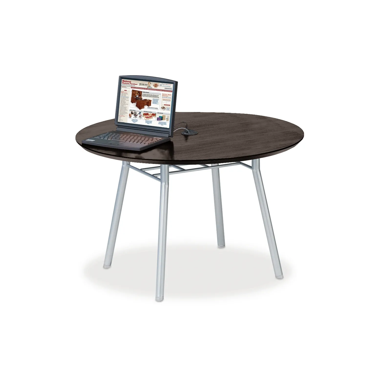 42" Round Conference Table with Data Port