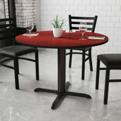 42" Round Table with X Base