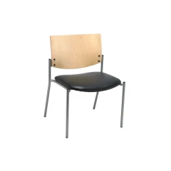 1300 Series Armless Big and Tall Guest Chair with Steel Frame