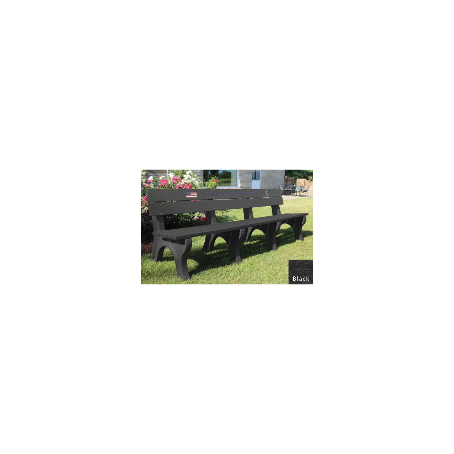 8' Veterans Memorial Bench