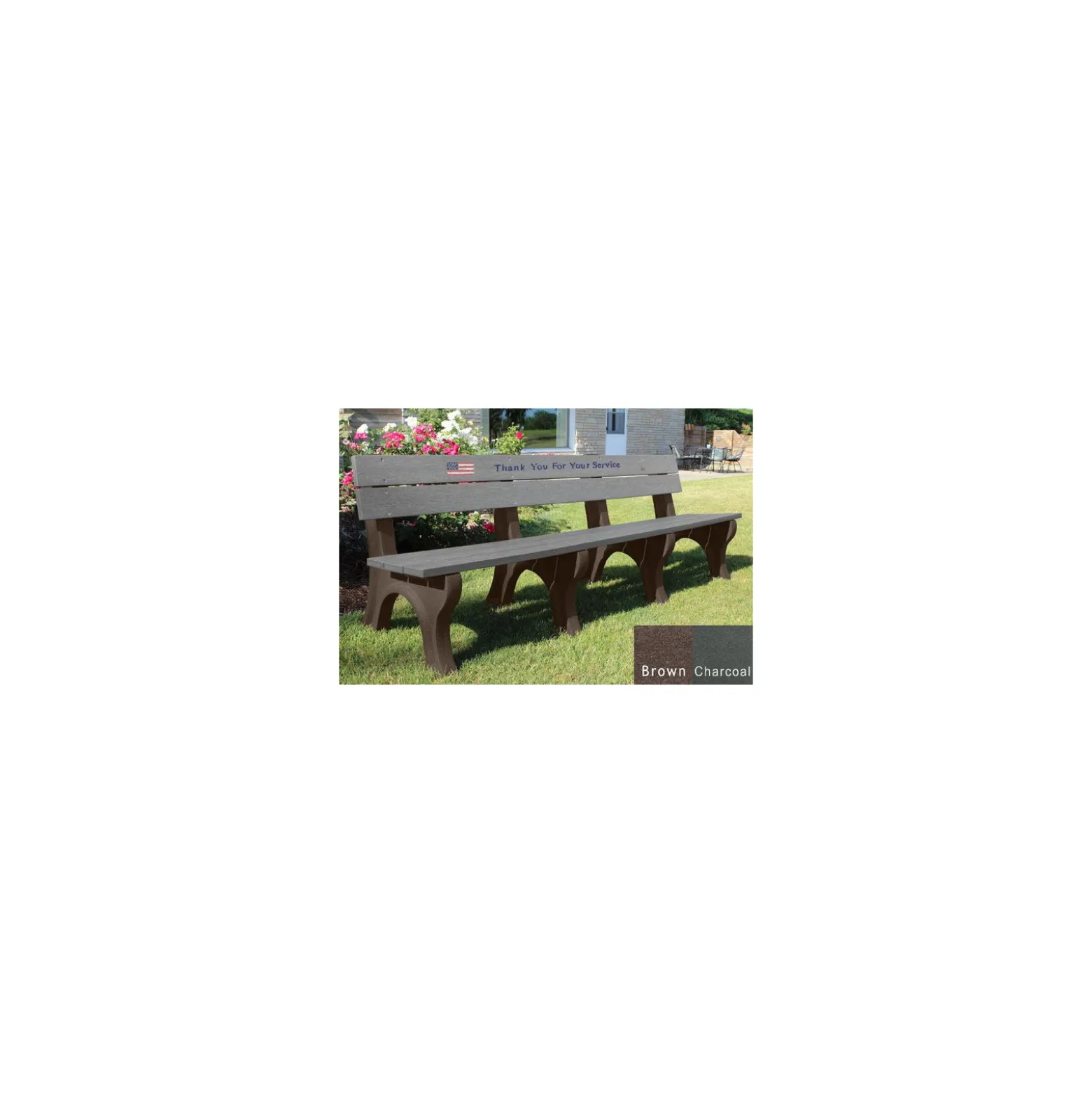 8' Veterans Memorial Bench