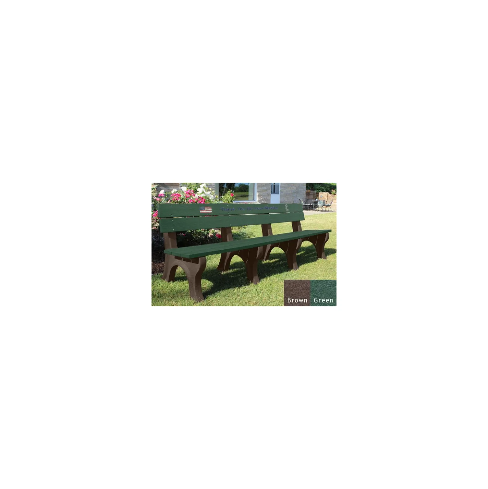 8' Veterans Memorial Bench