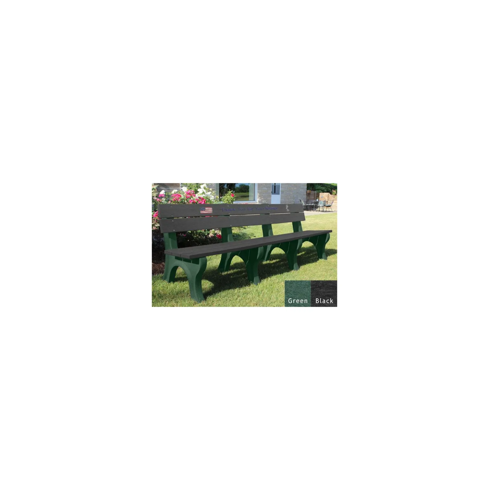 8' Veterans Memorial Bench