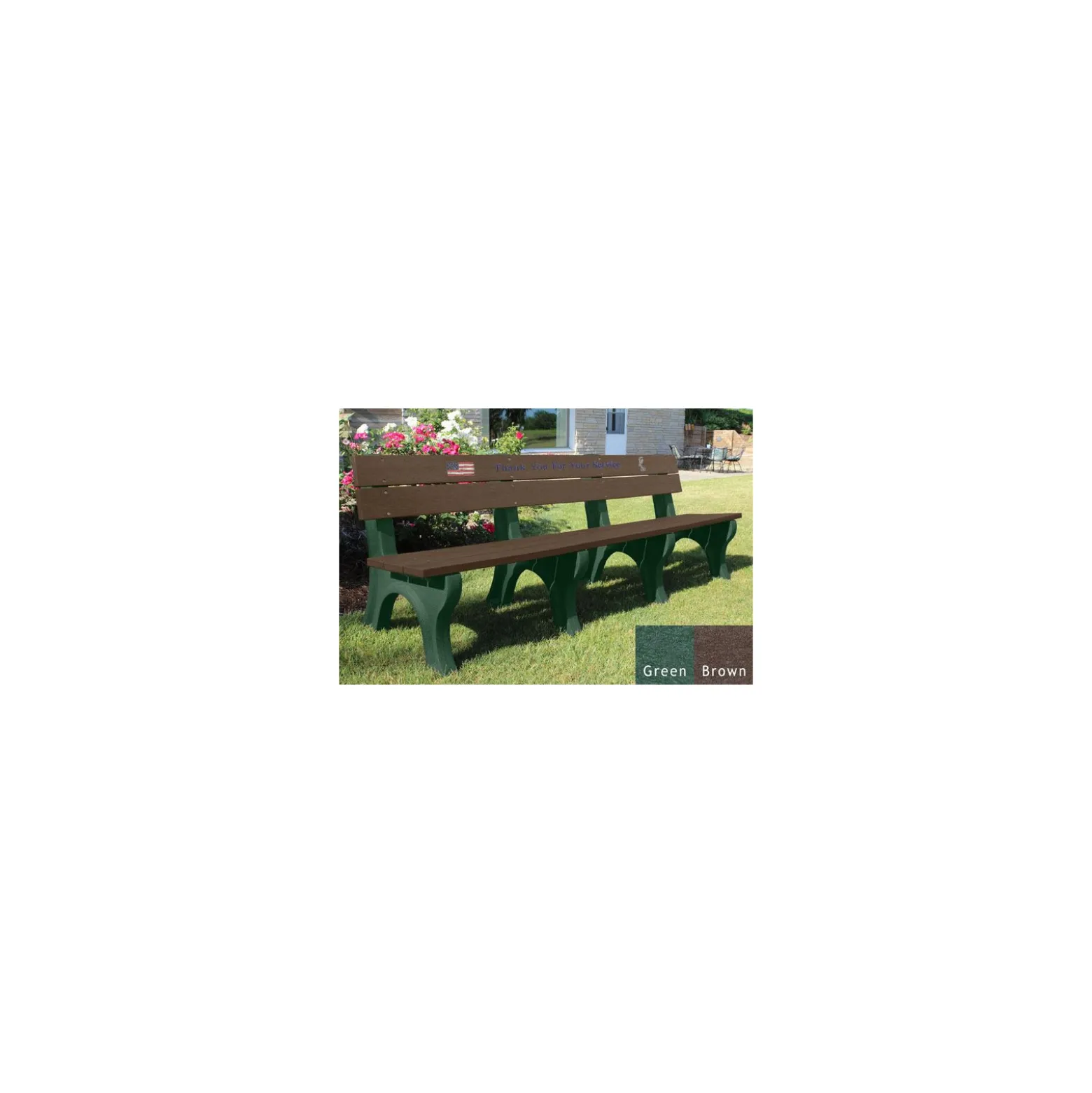 8' Veterans Memorial Bench