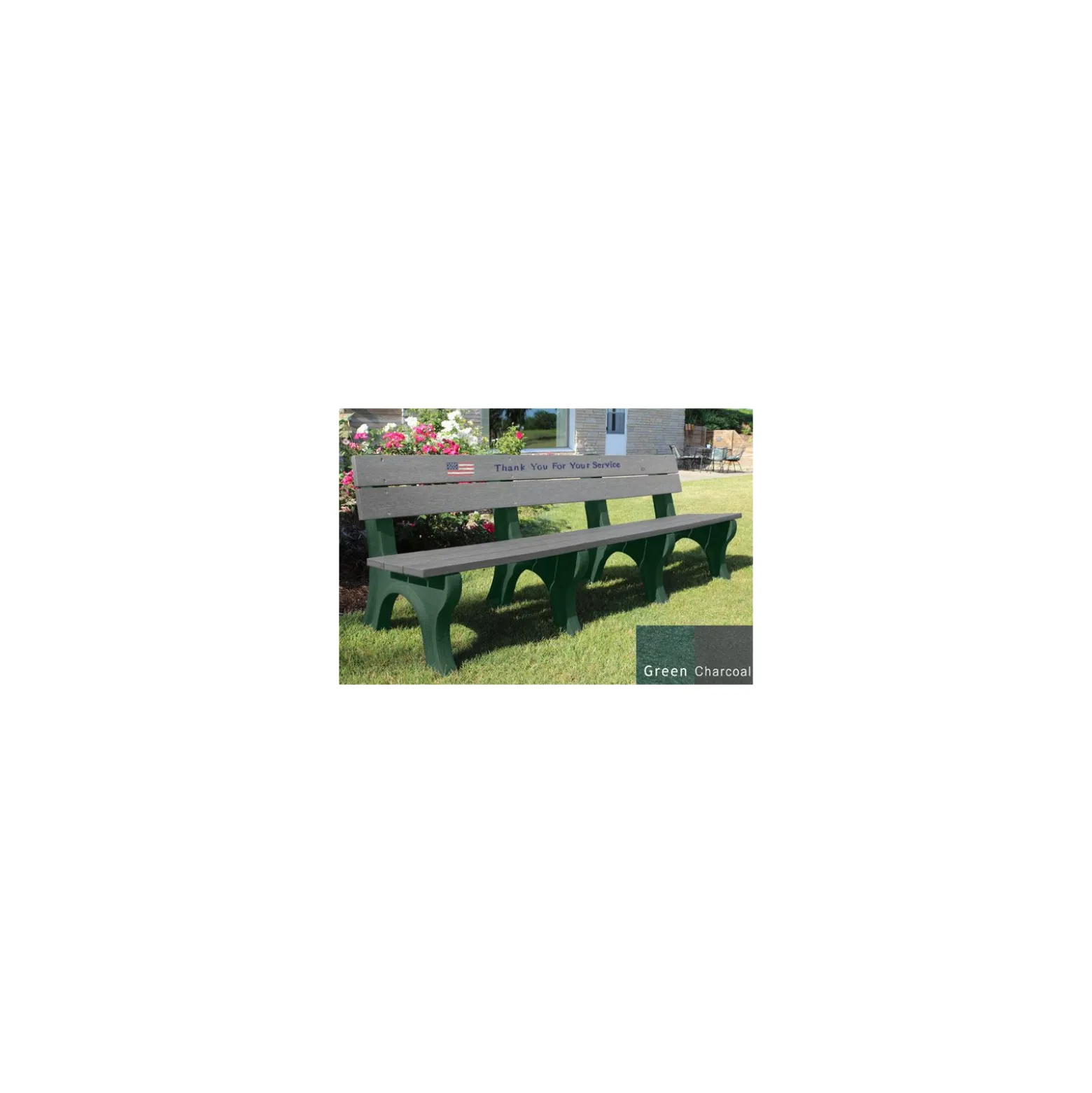 8' Veterans Memorial Bench