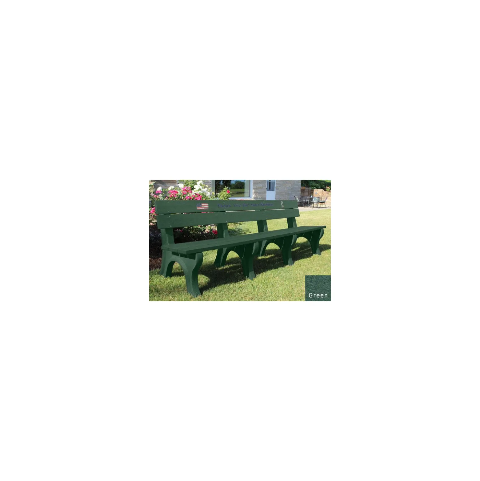 8' Veterans Memorial Bench