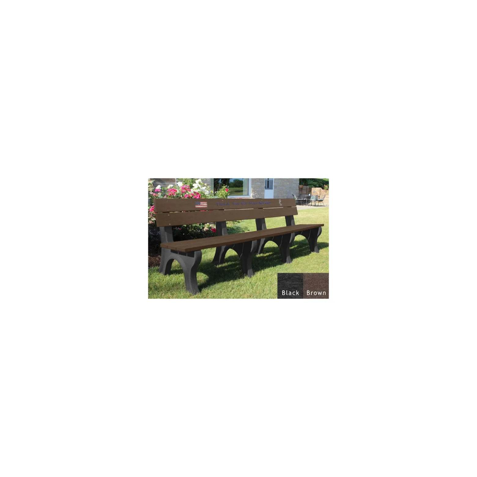 8' Veterans Memorial Bench