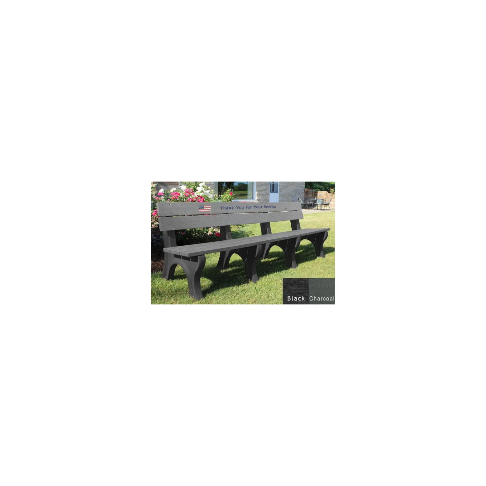 8' Veterans Memorial Bench