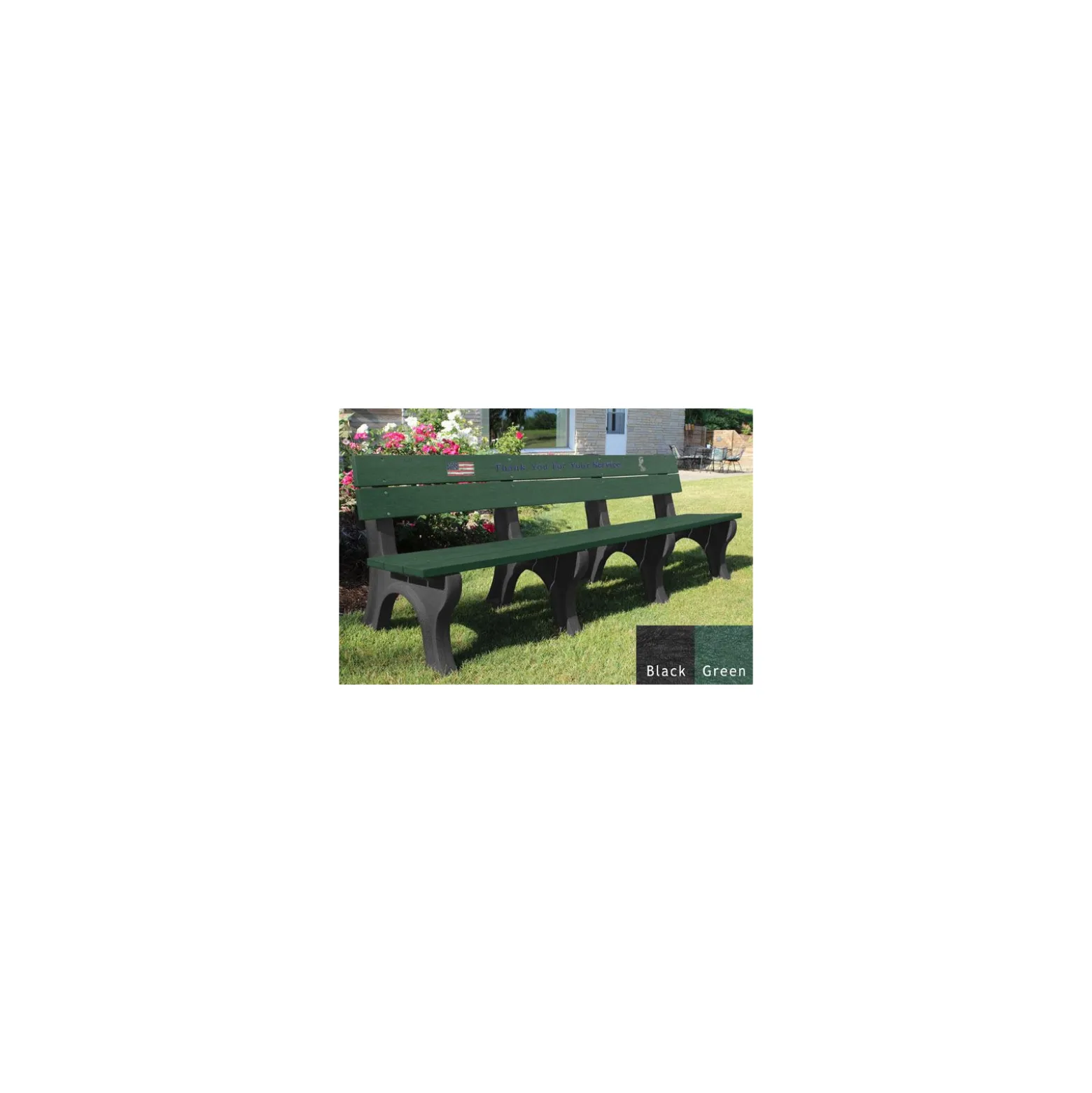 8' Veterans Memorial Bench