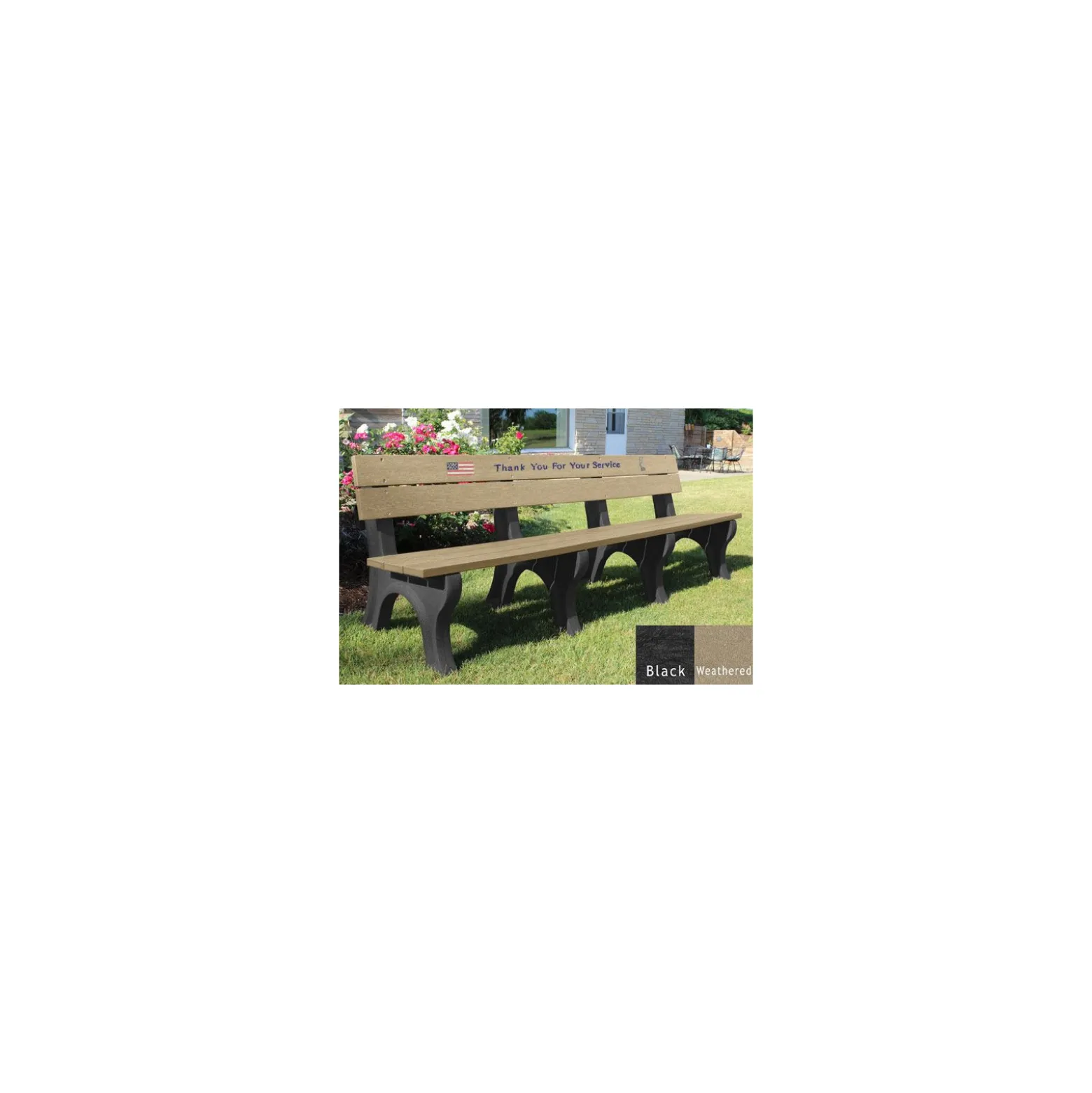 8' Veterans Memorial Bench