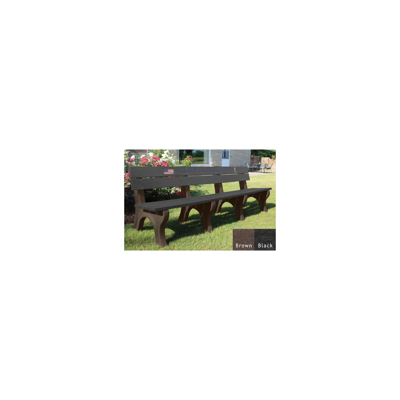 8' Veterans Memorial Bench