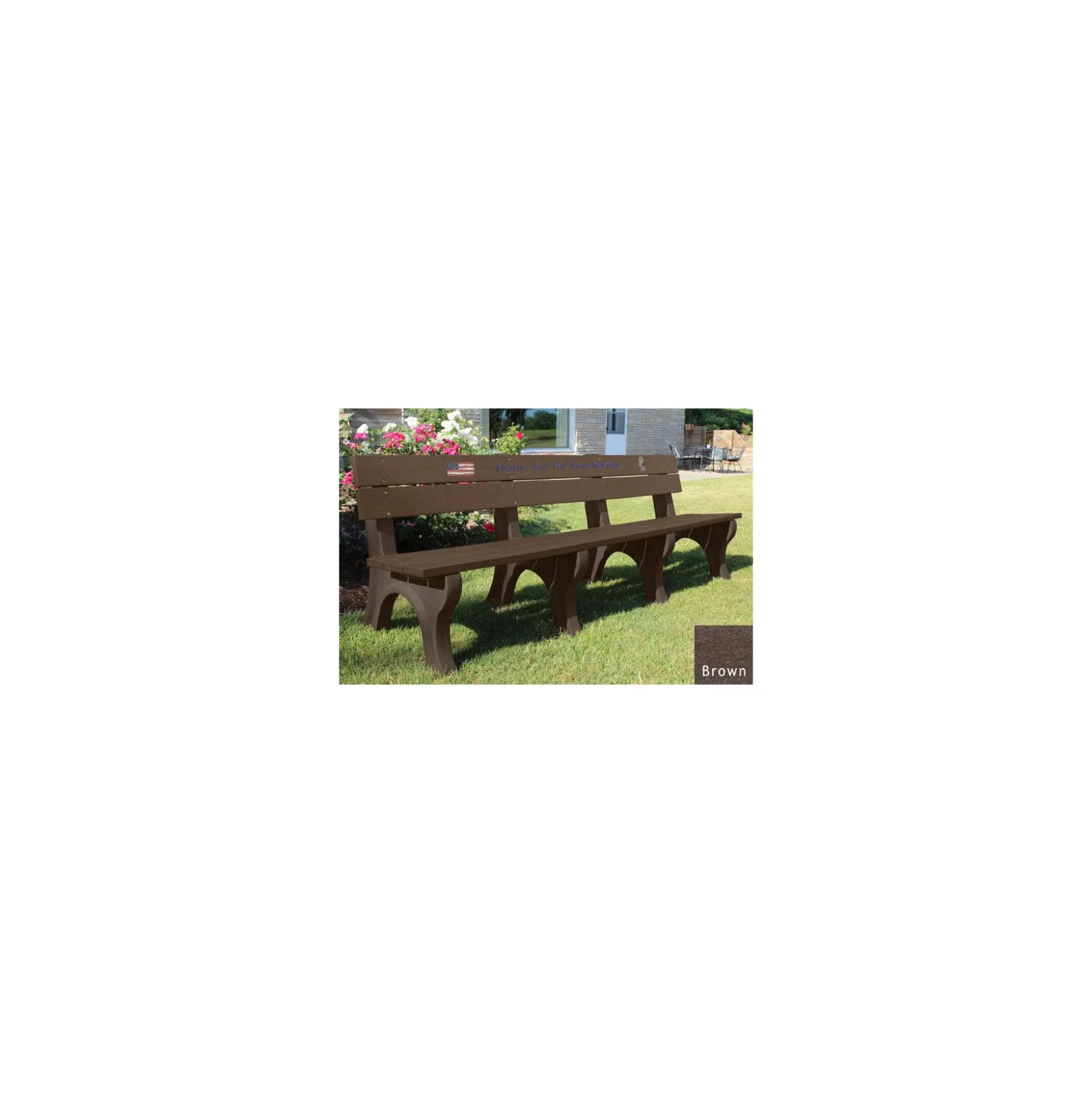 8' Veterans Memorial Bench