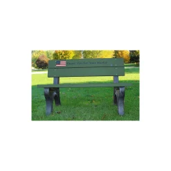 4' Veterans Memorial Bench