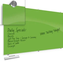 8' W x 4' H Magnetic Square Corner Glass Board