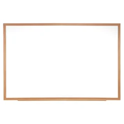 5' W x 4' H Porcelain White Board with Aluminum Frame