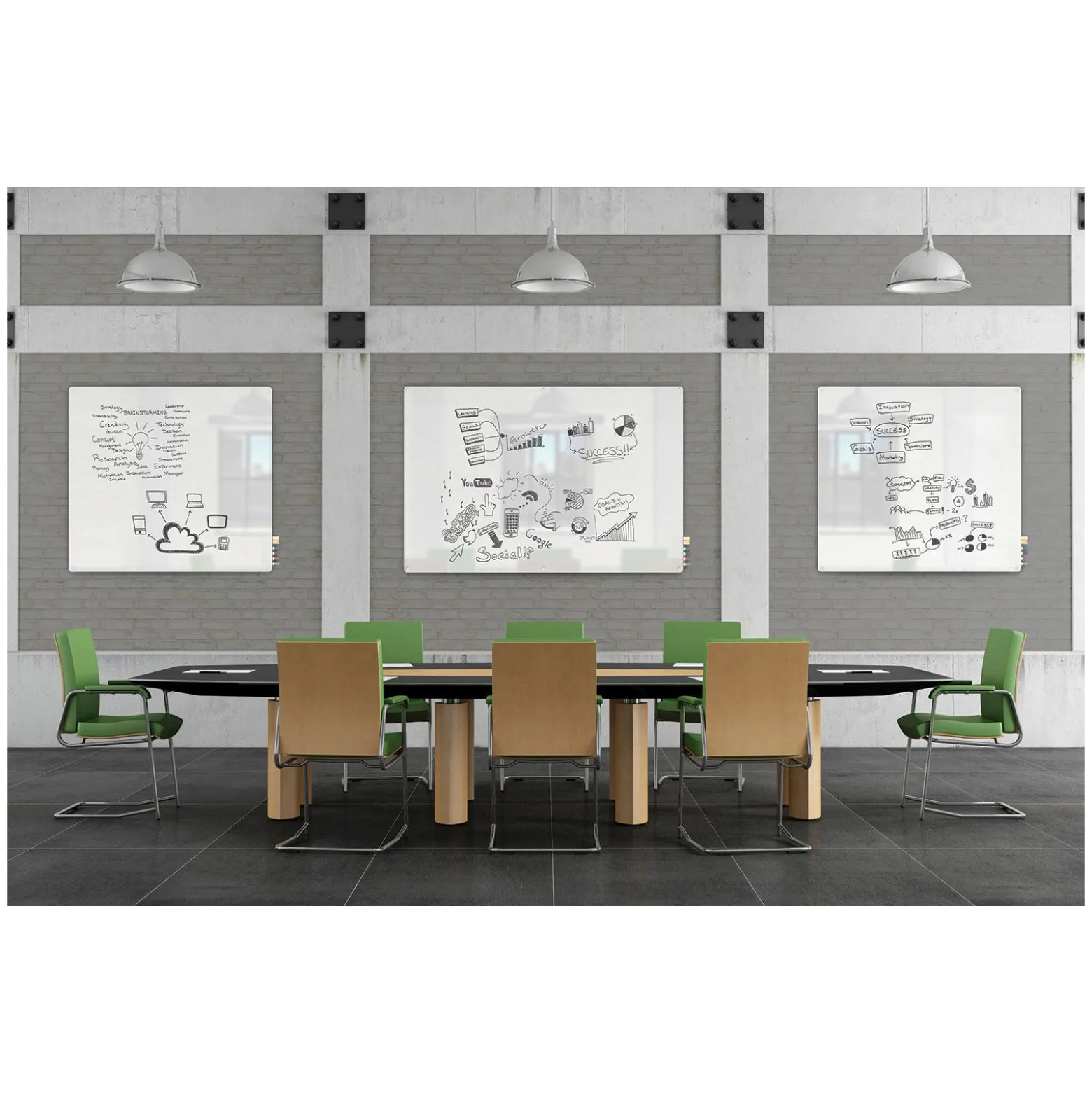3' x 2' Glass Marker Board