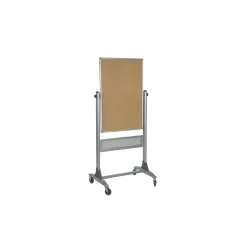30" x 40" Reversible Porcelain Whiteboard and Cork Board