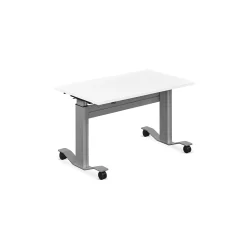Adjustable Height Flip Top Whiteboard Table - 48"W