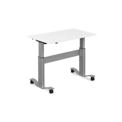 Adjustable Height Flip Top Whiteboard Table - 48"W