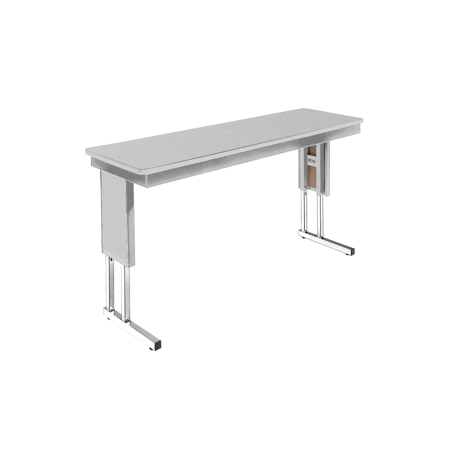 Adjustable Height Folding Leg Seminar Table - 60" x 20"