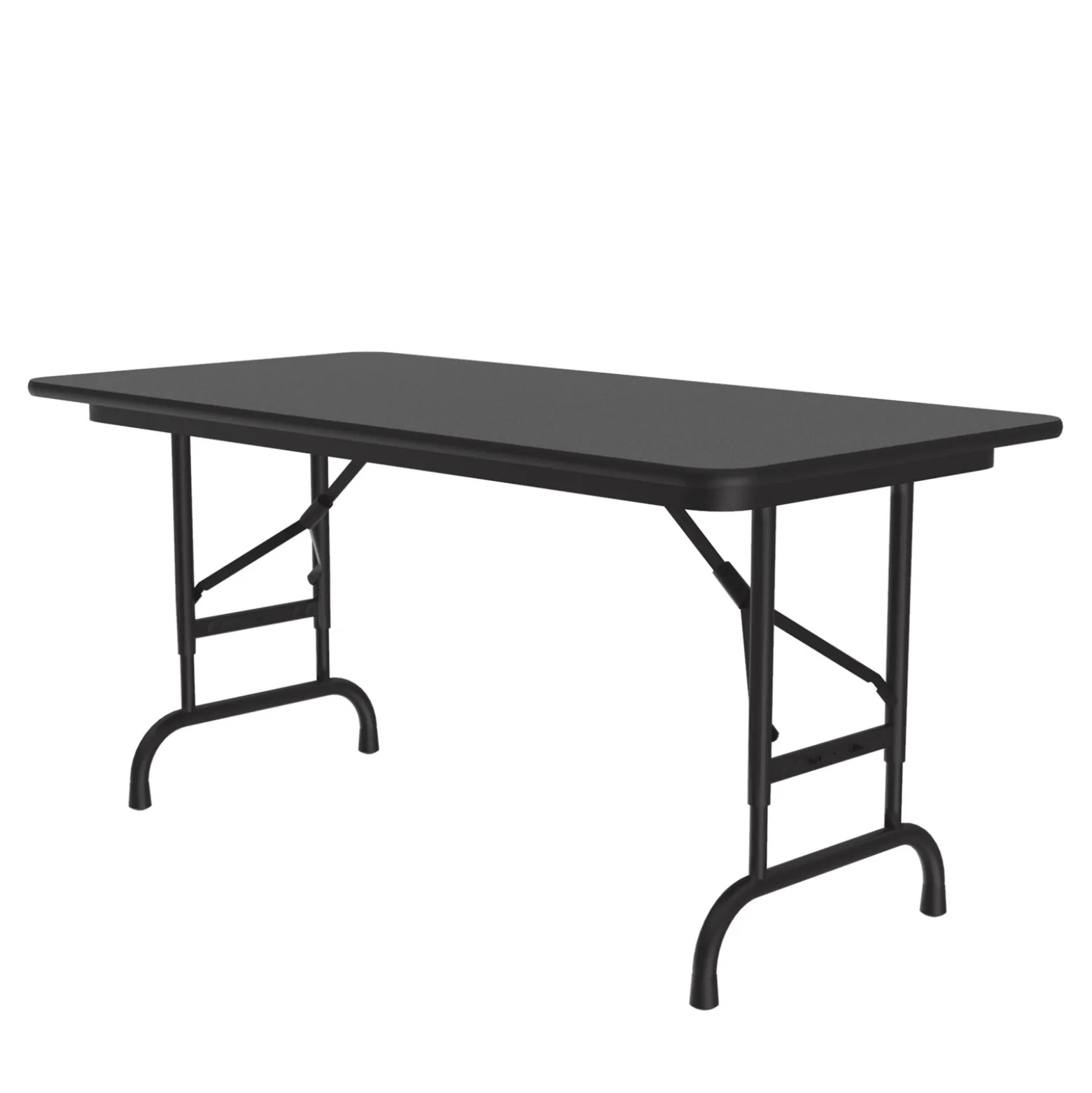 Adjustable Height Folding Table 24"W x 48"L x 22-32"H