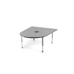 Adjustable Height Medium Size Media Table with Two Outlets - 60" x 48"